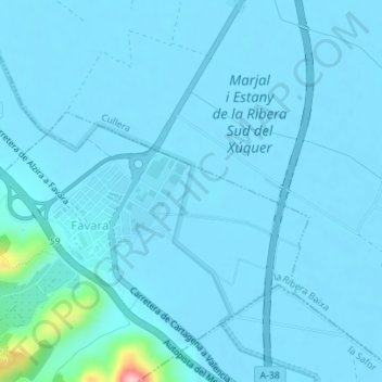 Bases topographic map, elevation, terrain