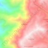 Guanto cruz topographic map, elevation, terrain