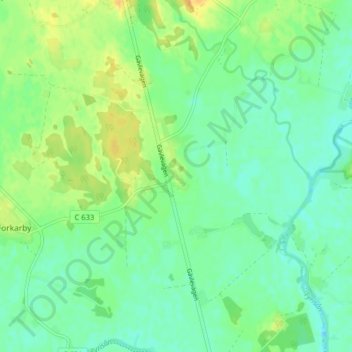 Svista topographic map, elevation, terrain