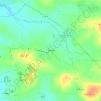 L'Abbaye topographic map, elevation, terrain