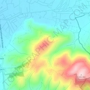 Sepoltaglia topographic map, elevation, terrain