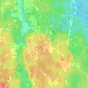 Kallamåla topographic map, elevation, terrain