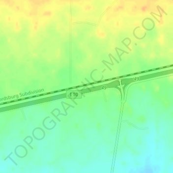 Basin and Range Country Historical Marker topographic map, elevation, terrain
