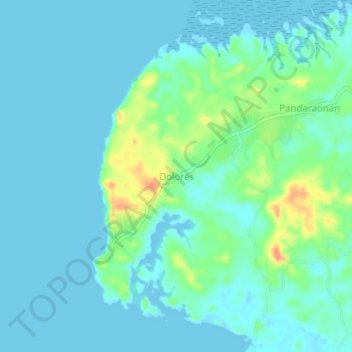 Dolores topographic map, elevation, terrain
