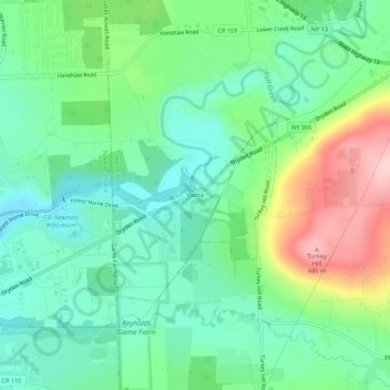 Varna topographic map, elevation, terrain