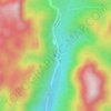 Lower Sungai Tua Waterfall topographic map, elevation, terrain