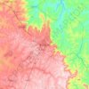 Botucatu topographic map, elevation, terrain