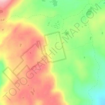 Carbonate topographic map, elevation, terrain