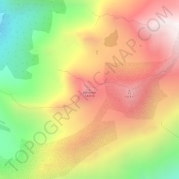 Northstar topographic map, elevation, terrain