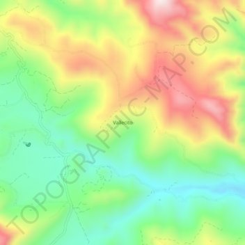 Vallecito topographic map, elevation, terrain