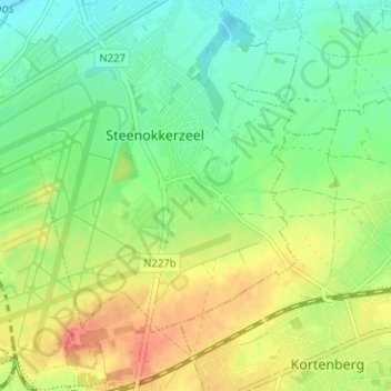 Humelgem topographic map, elevation, terrain