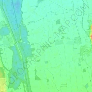 Sankt Stephan topographic map, elevation, terrain