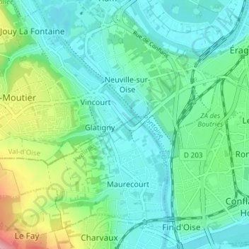 Le Quinconce topographic map, elevation, terrain