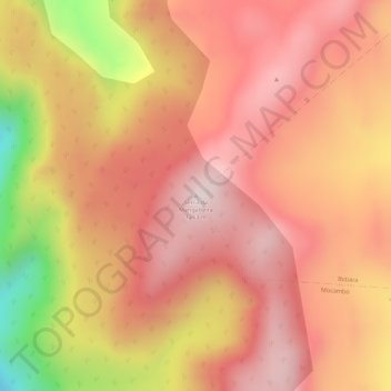 Serra da Mangabeira topographic map, elevation, terrain