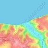 Pourville-sur-Mer topographic map, elevation, terrain