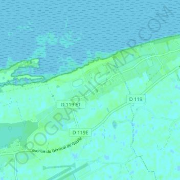 Les Hemmes de Marck topographic map, elevation, terrain