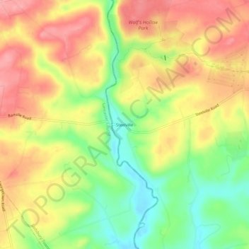 Steelville topographic map, elevation, terrain