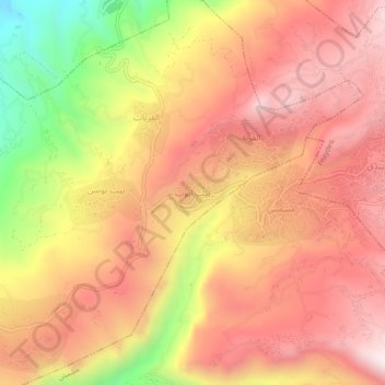 Beit Ayoub topographic map, elevation, terrain