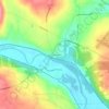North Edinburg topographic map, elevation, terrain