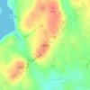 Carrick topographic map, elevation, terrain