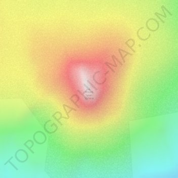 Mount Spurr topographic map, elevation, terrain