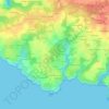 Trelazec topographic map, elevation, terrain