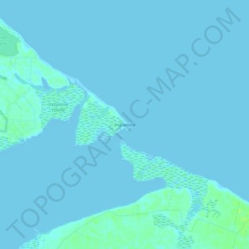 Indianola topographic map, elevation, terrain