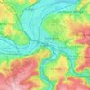Angleur topographic map, elevation, terrain