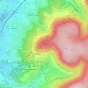 Braunenberg topographic map, elevation, terrain