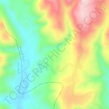 Mintaqat Jisr ash Shughur topographic map, elevation, terrain