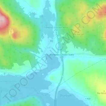 Gallsätter topographic map, elevation, terrain