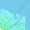 Bonbon topographic map, elevation, terrain