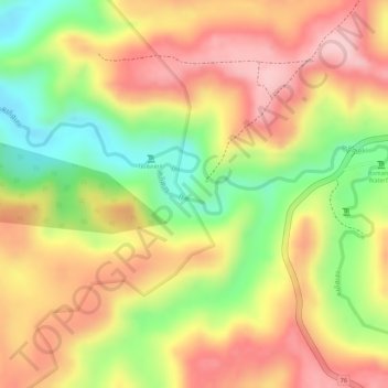 Mondulkiri Elephant Project topographic map, elevation, terrain
