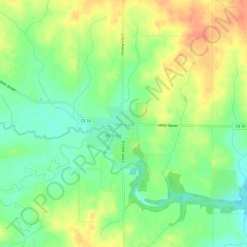 Wasioja topographic map, elevation, terrain