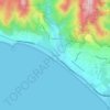 Trancas topographic map, elevation, terrain