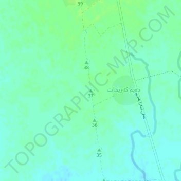 37 topographic map, elevation, terrain