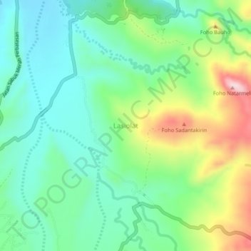 Lasiolat topographic map, elevation, terrain