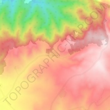 Eymir topographic map, elevation, terrain
