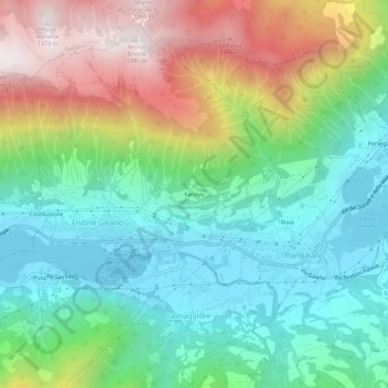 Fanovo topographic map, elevation, terrain