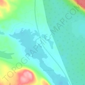 Jutis topographic map, elevation, terrain