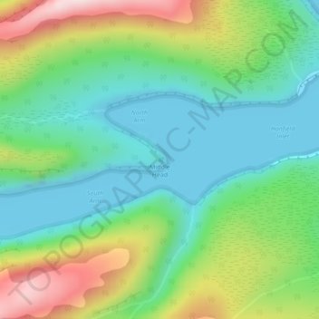 Middle Head topographic map, elevation, terrain