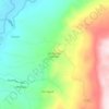 Veredo Alto Cañada topographic map, elevation, terrain