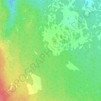 Scandinavian Peninsula topographic map, elevation, terrain
