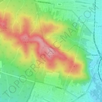 Patrol topographic map, elevation, terrain