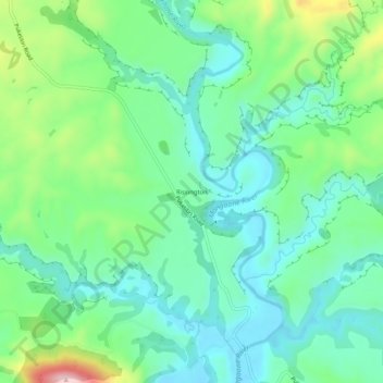 Rissington topographic map, elevation, terrain