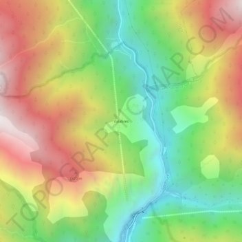 Valabres topographic map, elevation, terrain