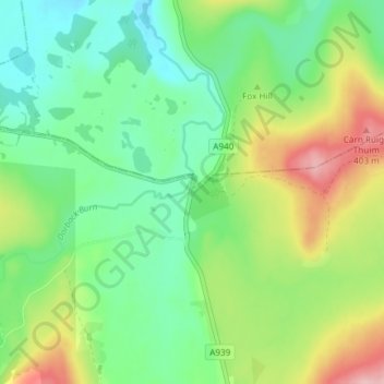 Dava topographic map, elevation, terrain