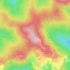 Zečja kosa topographic map, elevation, terrain