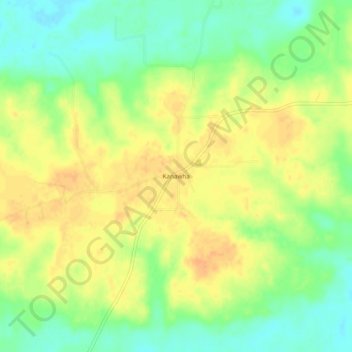 Kanawha topographic map, elevation, terrain