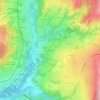 Le Pautex topographic map, elevation, terrain
